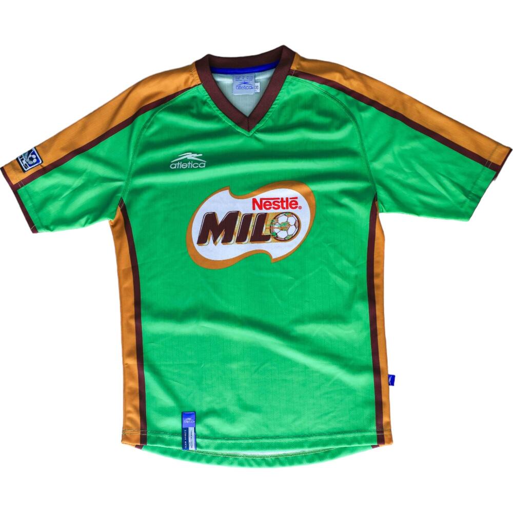 Atletica Vintage 90's MLS Nestle Milo Youth L 14 Green Soccer Jersey